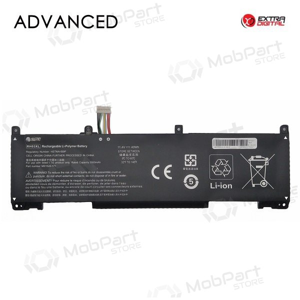 HP RH03XL, 3550mAh laptop batterij, Advanced