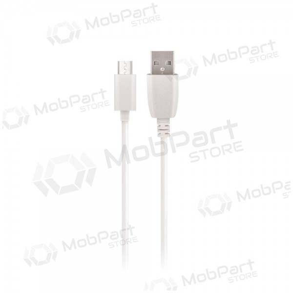 USB kabel Maxlife microUSB (wit) 1.0m