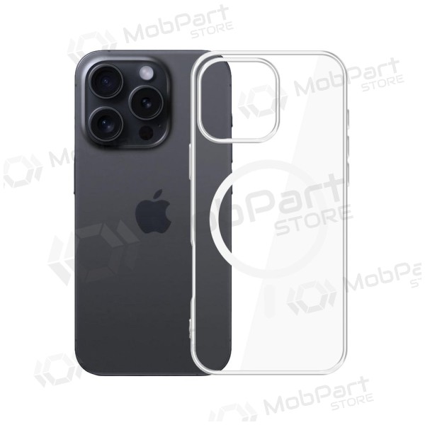 Apple iPhone 16 Pro hoesje - 3MK Clear MagCase (transparant)