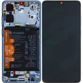 Huawei P30 (new version 2021) scherm (Breathing Crystal) (met een frame en batterij) (service pack) (origineel)