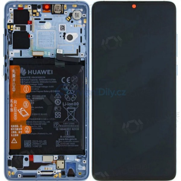Huawei P30 (new version 2021) scherm (Breathing Crystal) (met een frame en batterij) (service pack) (origineel)