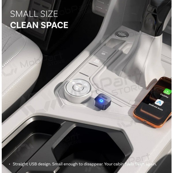 Draadloze CarPlay / Android Auto-adapter Ottocast Mini Pico CA525-T zwart