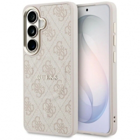 Samsung Galaxy S26 hoesje - Guess PU Leather 4G Gold Frame Magnetic