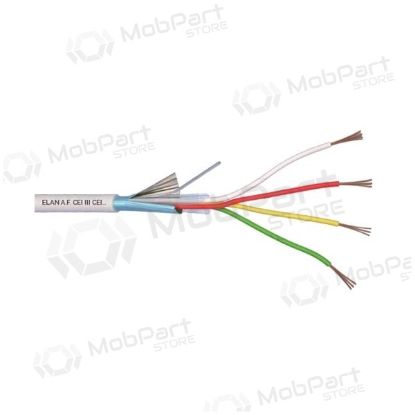 ELAN vertind, afgeschermd beveiligingskabel 4x0.22