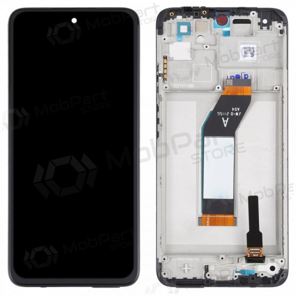 Xiaomi Redmi 10 2021 scherm (zwart) (met een frame) (origineel)