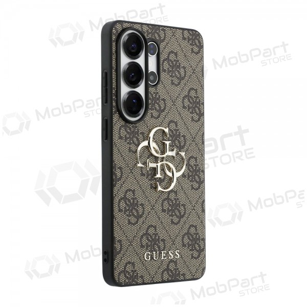 Samsung Galaxy S26 Ultra hoesje - Guess PU 4G Metal Logo (bruin)