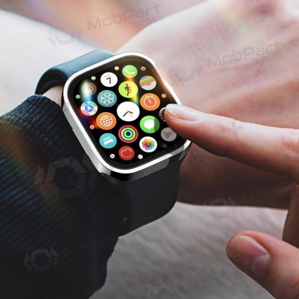 Apple Watch 44mm LCD schermbeschermer / hoesje - Dux Ducis Hamo (zilver)