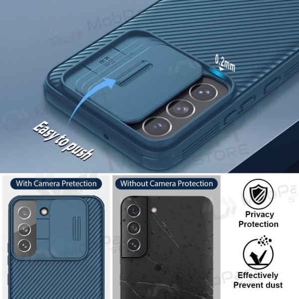 Samsung Galaxy S23 FE hoesje „Nillkin CamShield Pro“ (blauw)