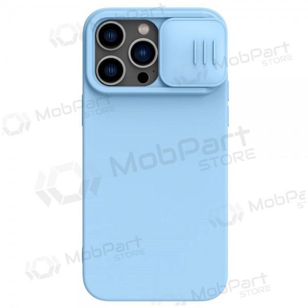 Apple iPhone 14 hoesje - Nillkin Silicone (lichtblauw)