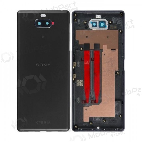 Sony Xperia 10 achterkant (zwart) (gebruikt grade C, origineel)