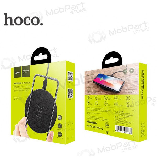 Lader draadloze Hoco CW14 (5W) (zwart)