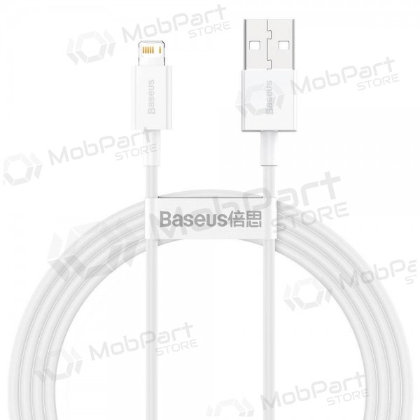 USB kabel Baseus Superior Lightning 2.4A 1.5m (wit) CALYS-B02