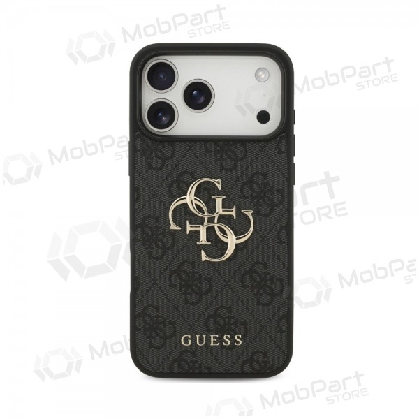 Apple iPhone 18 Pro Max hoesje - Guess PU 4G Metal Logo (grijs)