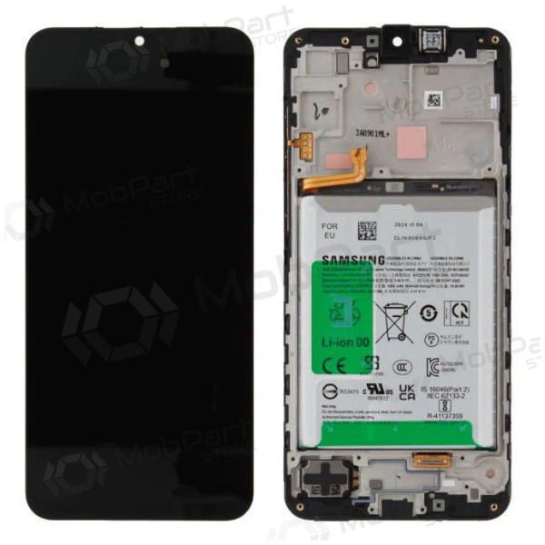 Samsung Galaxy A16 5G scherm (zwart) (met een frame en batterij) (origineel)