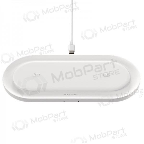 Lader draadloze Borofone BQ7 Prominent Dual (10W) (wit)