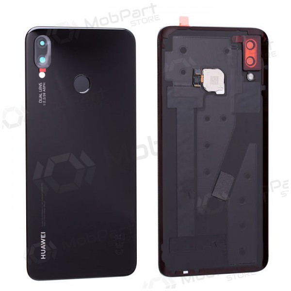 Huawei P Smart Plus achterkant (zwart) (gebruikt grade A, origineel)