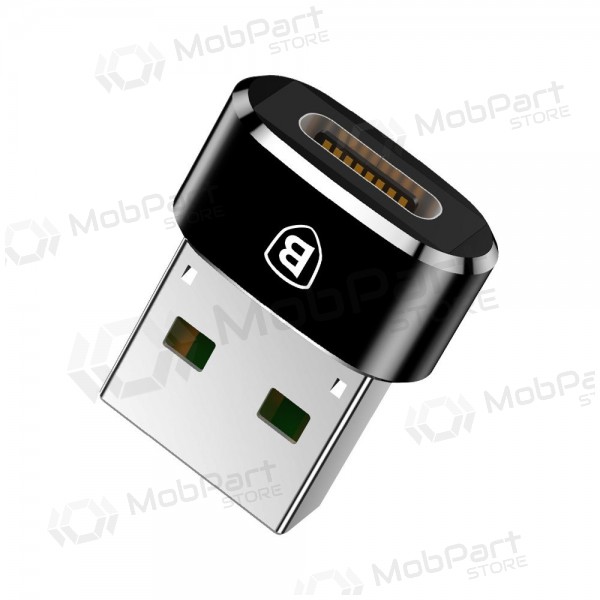 Adapter Baseus Type-C to USB-A zwart CAAOTG-01