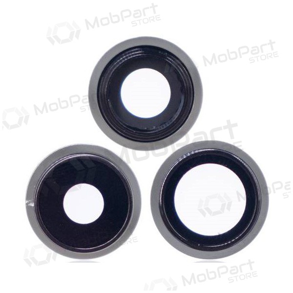 Apple iPhone 13 Pro Max camera glas (3stuks) (zilverachtig) (met een frame)