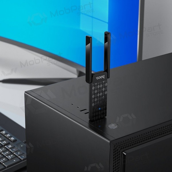 USB Wi-Fi-adapter Hoco HI34 USB 3.0 Wi-Fi 6 zwart