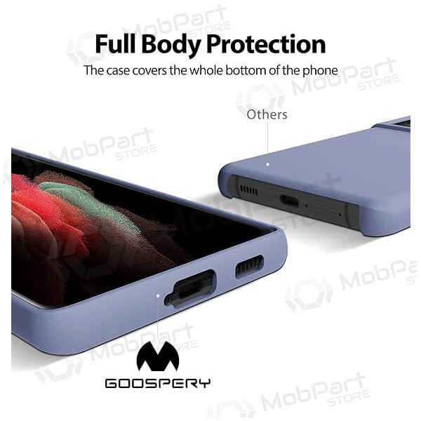 Samsung Galaxy S24 FE hoesje Mercury - Silicone Case (lavendelgrijs)