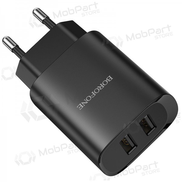 Lader Borofone BN2 2xUSB 2.1A (zwart)