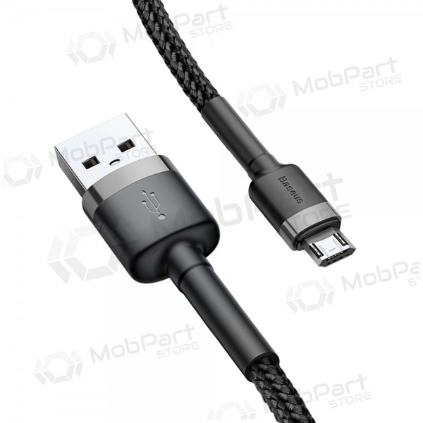 USB kabel Baseus Cafule Type-C 1.0m 3.0A (grijs-zwart) CATKLF-BG1