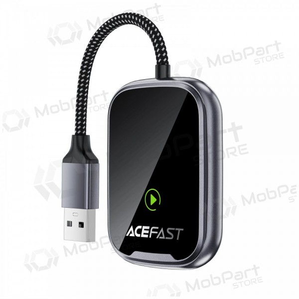 CarPlay adapter Acefast QC1 draadloze Android Auto zwart