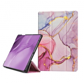 Samsung Galaxy Tab A9+, Tab A11+ hoesje -Smart Leather- (marble)