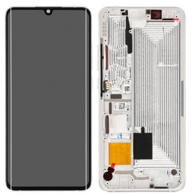 Xiaomi Mi Note 10 / Mi Note 10 Pro scherm (wit) (met een frame) (origineel)
