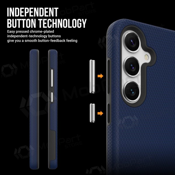 Samsung Galaxy S24+, S25+ hoesje „Perfectionists“ (donkerblauw)