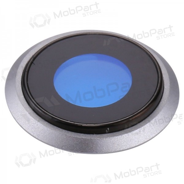 Apple iPhone 8 / SE 2020 camera glas (zilverachtig) (met een frame)