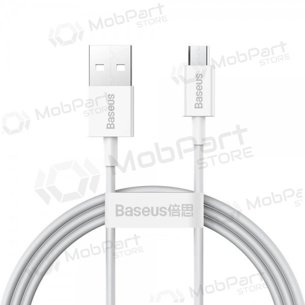 USB-kabel Baseus Superior microUSB 2A 2.0m (wit) CAMYS-A02