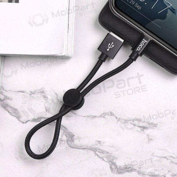 USB kabel HOCO X35 lightning 0.25m (zwart)
