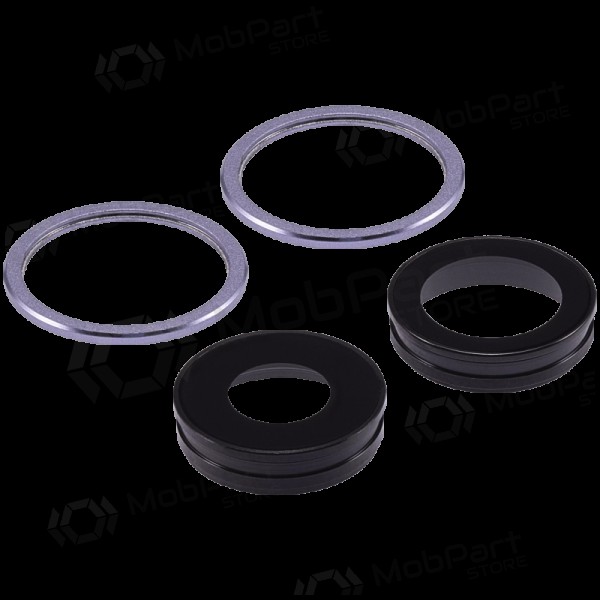 Apple iPhone 11 camera glas (2stuks) (purpurinis) (met een frame)