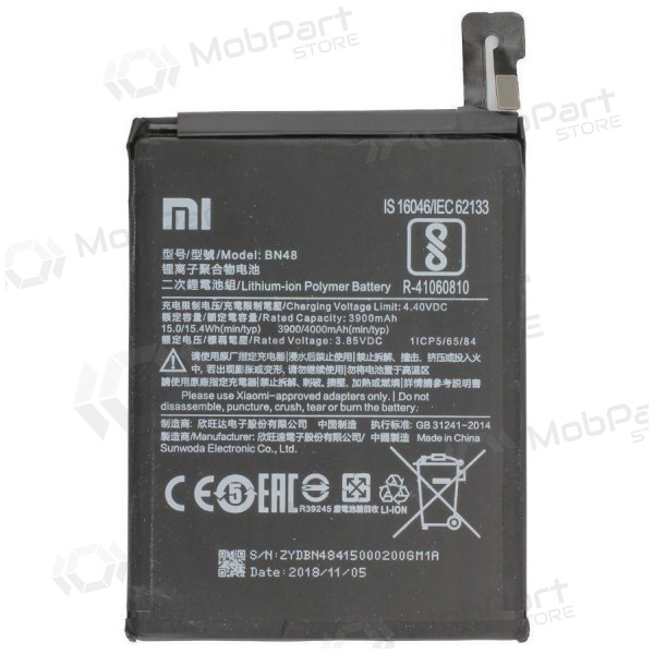Xiaomi Redmi Note 6 Pro, Redmi Note 5 Pro batterij, akumuliatorius (BN48) (Premium)