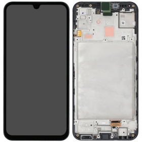 Samsung Galaxy A15 scherm (zwart) (met een frame) (origineel)