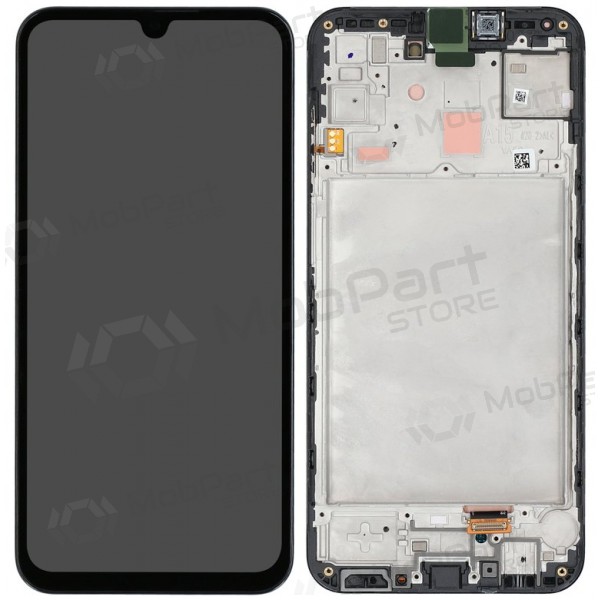 Samsung Galaxy A15 scherm (zwart) (met een frame) (origineel)
