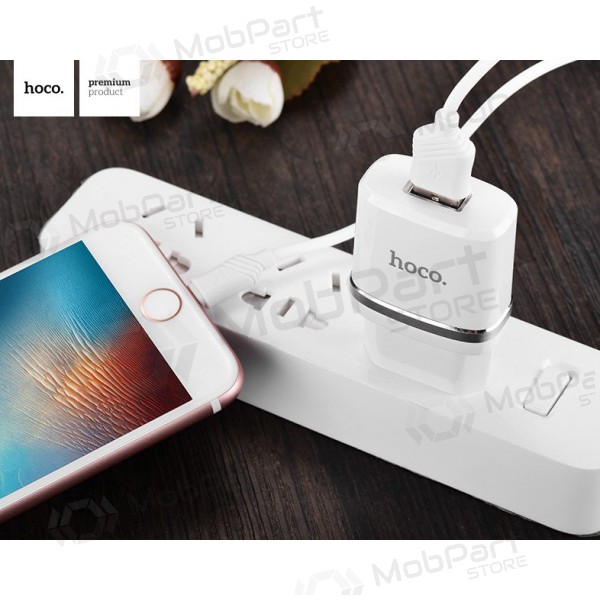 Lader HOCO C11 Smart USB + lightning (5V 1A) (wit)
