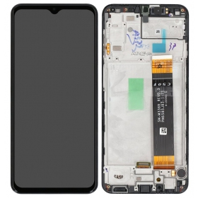 Samsung Galaxy A23 4G scherm (zwart) (met frame) (origineel)