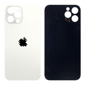 Apple iPhone 12 Pro Max achterkant batterij cover (zilver) (groter gat voor camera)