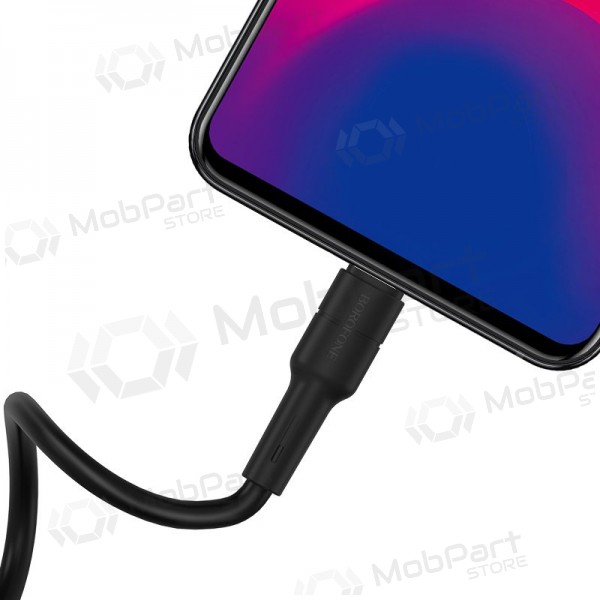 USB kabel Borofone BX30 microUSB 1.0m (zwart)