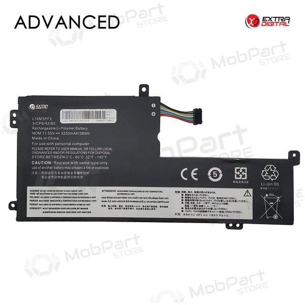 LENOVO L18M3PF2, 3250mAh laptop batterij, Advanced
