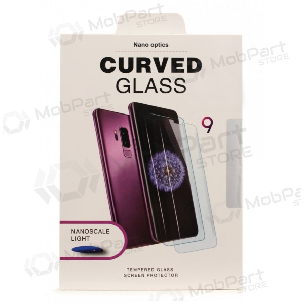 LCD apsauginis stikliukas Nano Optics 5D UV Glue Samsung S928 S24 Ultra lenktas clear