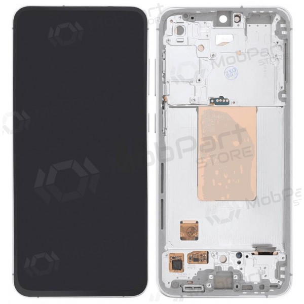 Samsung Galaxy S24 FE scherm (zilver) (met frame) (Premium)