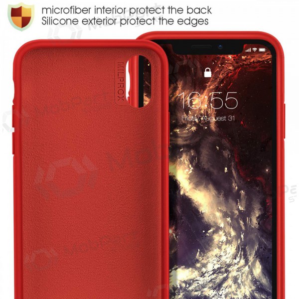 Apple iPhone 12 Pro Max hoesje - Liquid Silicone 1.5mm (rood)
