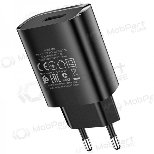 Lader Borofone BN1 2.1A (zwart)