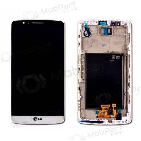 LG D855 Optimus G3 scherm (met een frame) (wit) (service pack) (origineel)