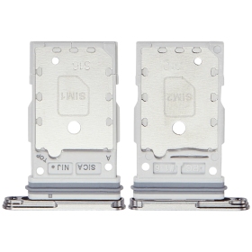 Samsung Galaxy S25, S25+ Dual SIM-kaarthouder (zilverachtig) (origineel)