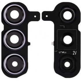 Samsung Galaxy S24+ camera glas (met een frame) (zwart)