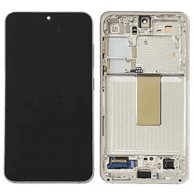 Samsung Galaxy S23 scherm (licht groen) (met een frame) (origineel)